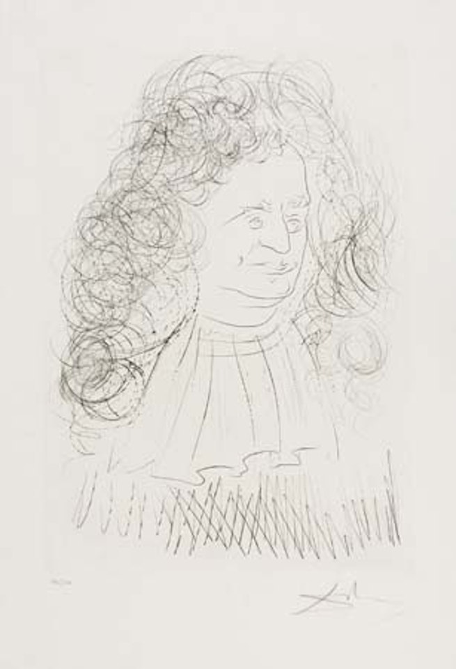 Portrait de La Fontaine by Salvador Dali