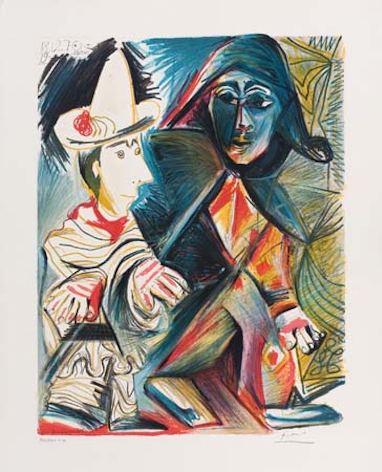 Pierrot et Arlequin by Pablo Picasso