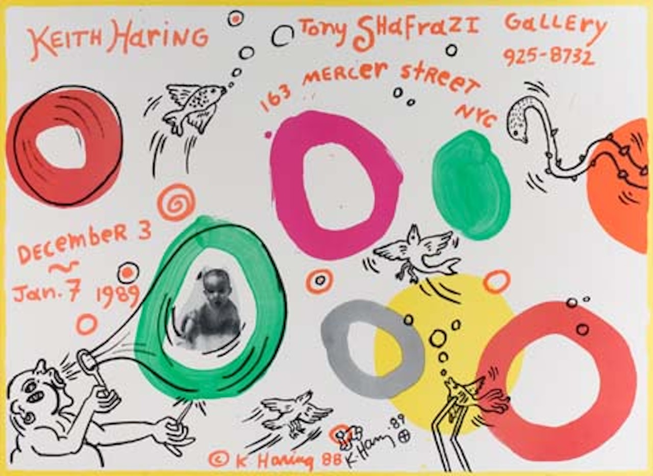 Shafrazi Gallery Poster by Keith Haring