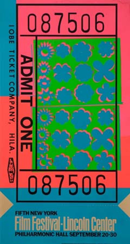 Lincoln Center Ticket by Andy Warhol