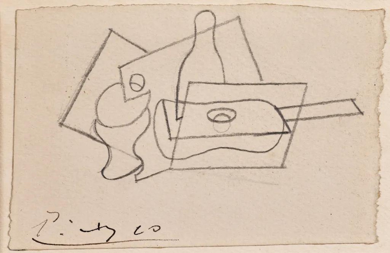 Nature morte à la guitare by Pablo Picasso