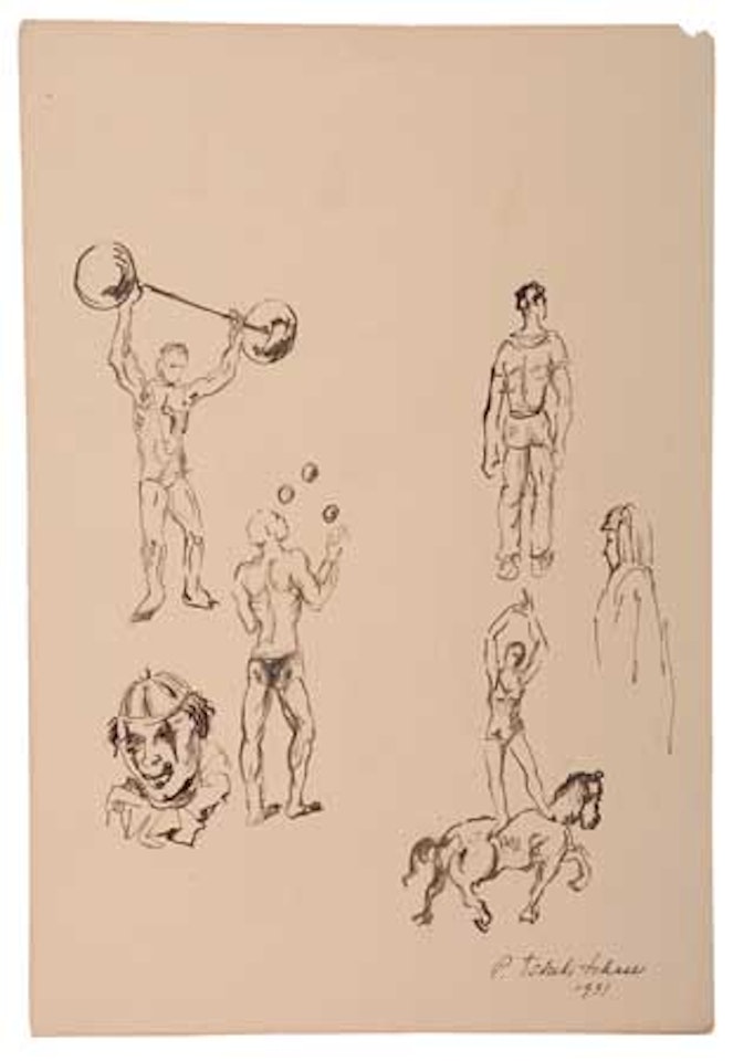Studies of Circus Performers by Pavel Tchelitchew