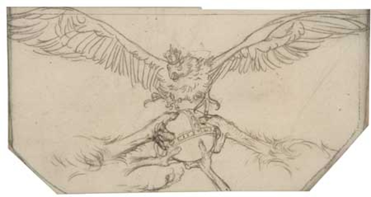 The Prussian Eagle, Illustration for the Works of Frederick the Great by Adolph Menzel