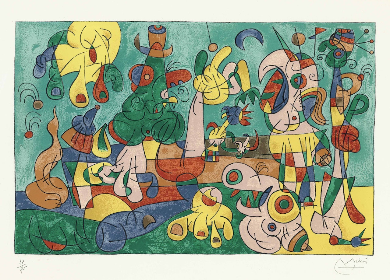 Suites Pour Ubu Roi : one plate by Joan Miró