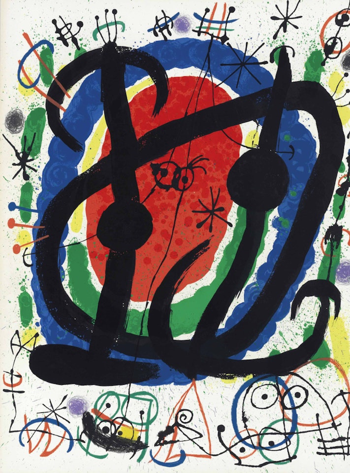 Cartones : one plate; The Broken Circle by Joan Miró