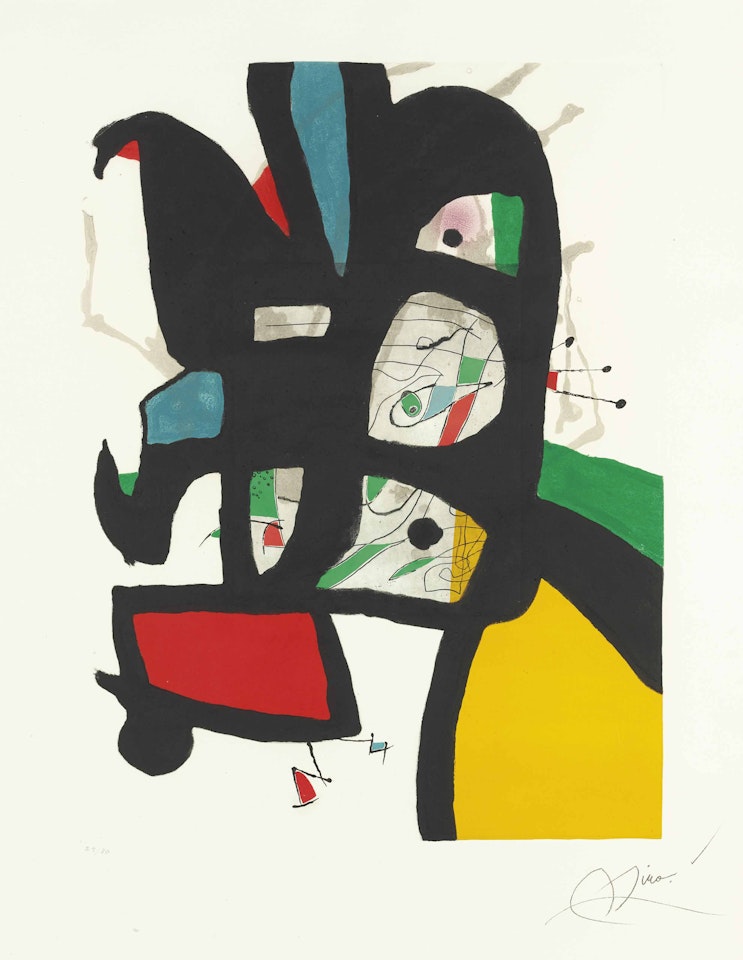 Fundació Palma : one plate by Joan Miró