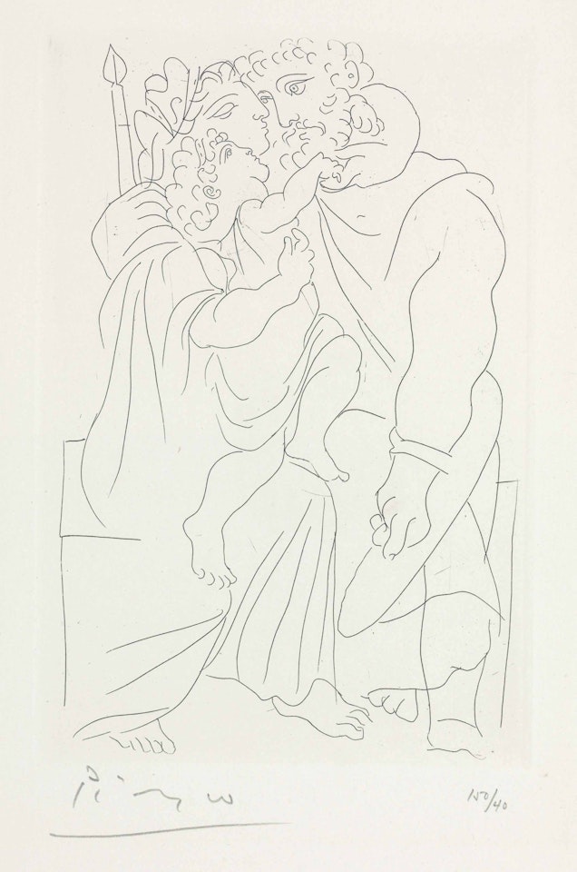 Couple et Enfant, from Lysistrata by Pablo Picasso
