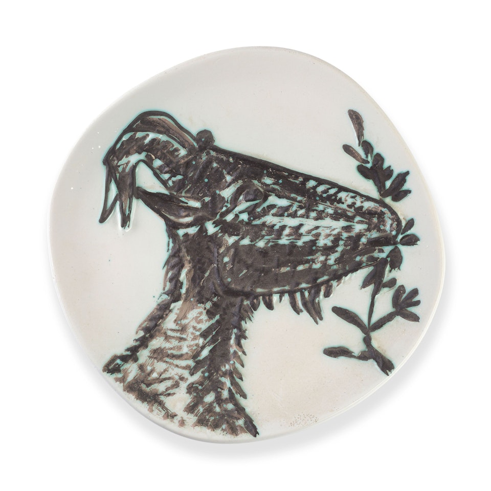 Tête de chèvre de profil (Ramié 111) by Pablo Picasso