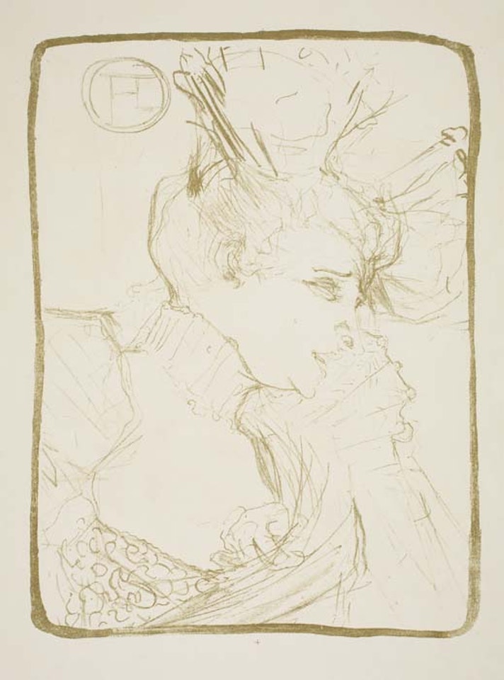 Mademoiselle Marcel Lender, en buste by Henri de Toulouse-Lautrec