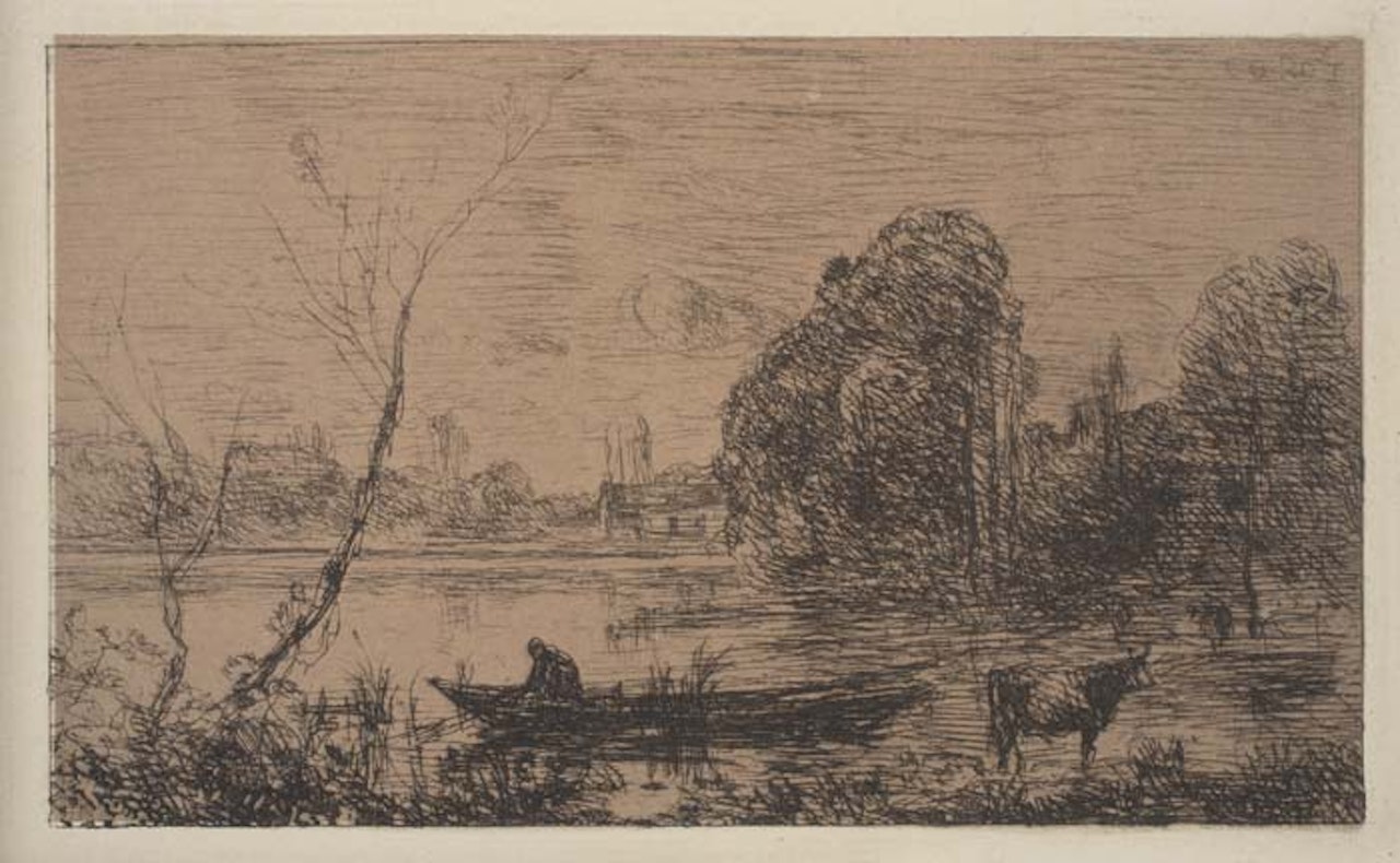 Ville d'Avray: l'Étang au Batelier by Jean Baptiste Camille Corot