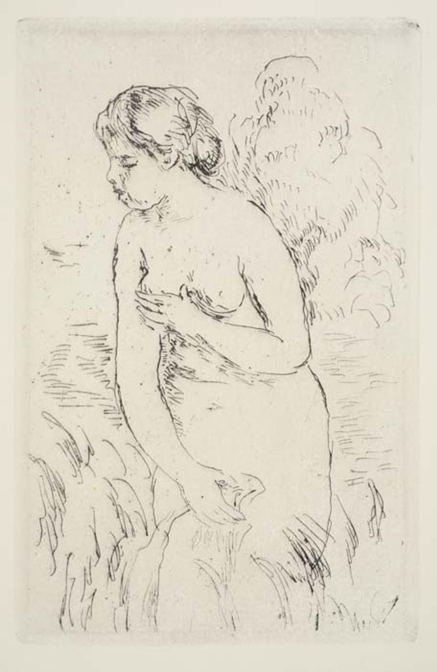 Baigneuse debout, à mi-jambes by Pierre-Auguste Renoir