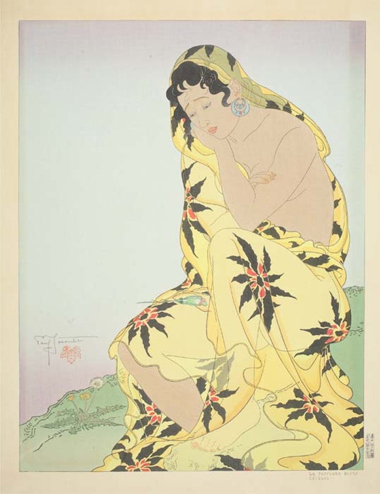 La Perruche Morte, Célèbes by Paul Jacoulet