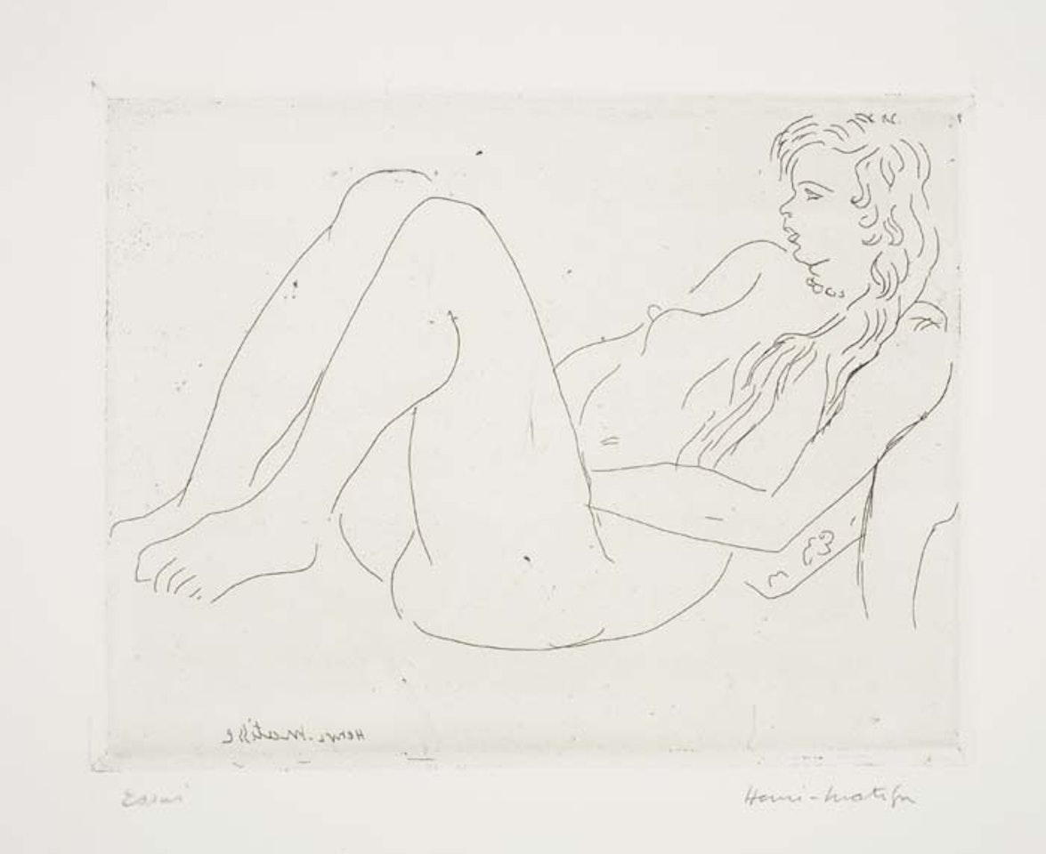 Nu au collier aux cheveaux longs by Henri Matisse