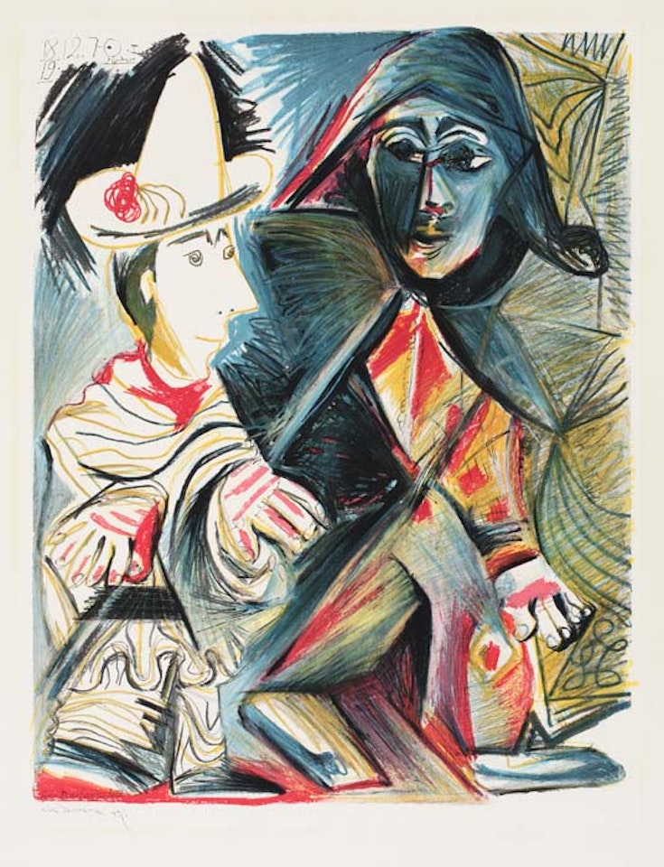 Pierrot et Arlequin by Pablo Picasso