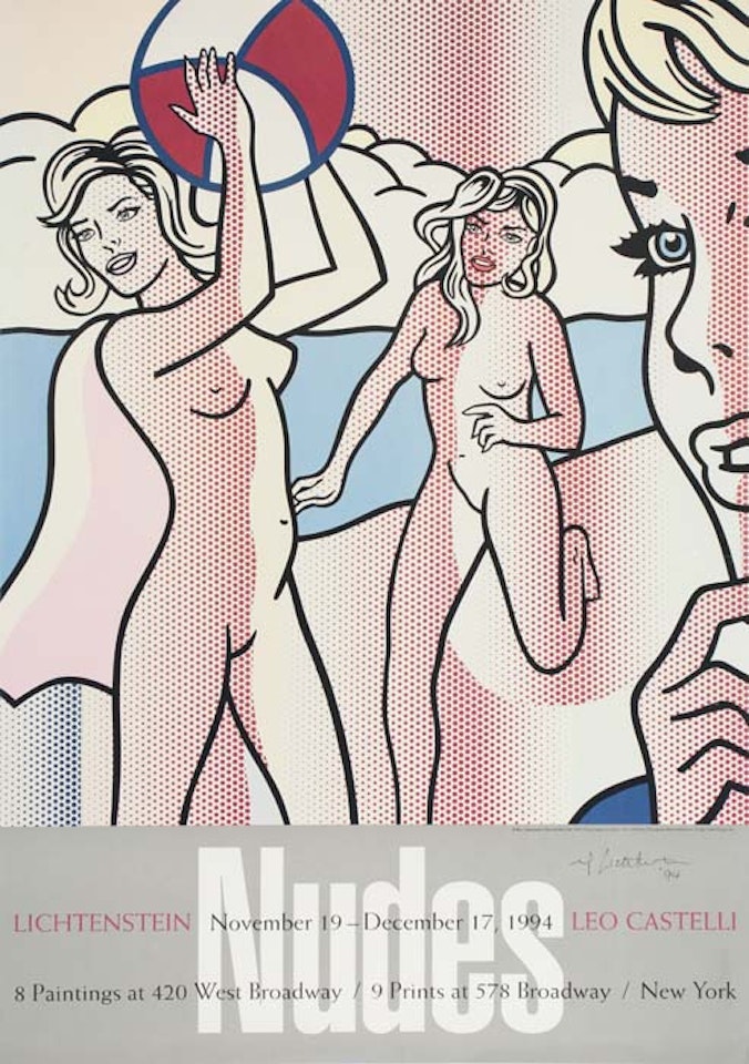 Nudes with Beach Ball by Roy Lichtenstein