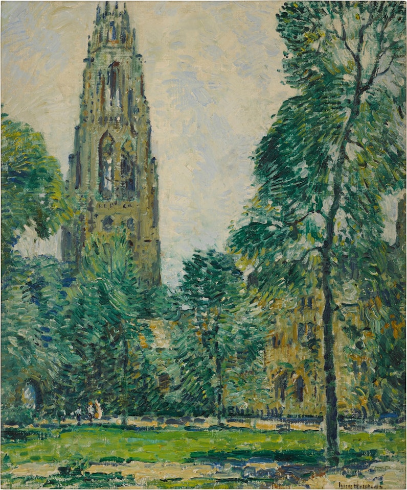 Clock Tower, Harkness Memorial, New Haven by Guy Carleton Wiggins