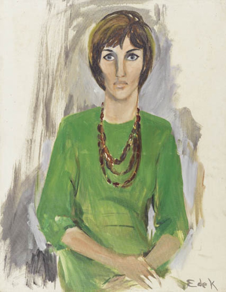Woman in Green by Elaine de Kooning