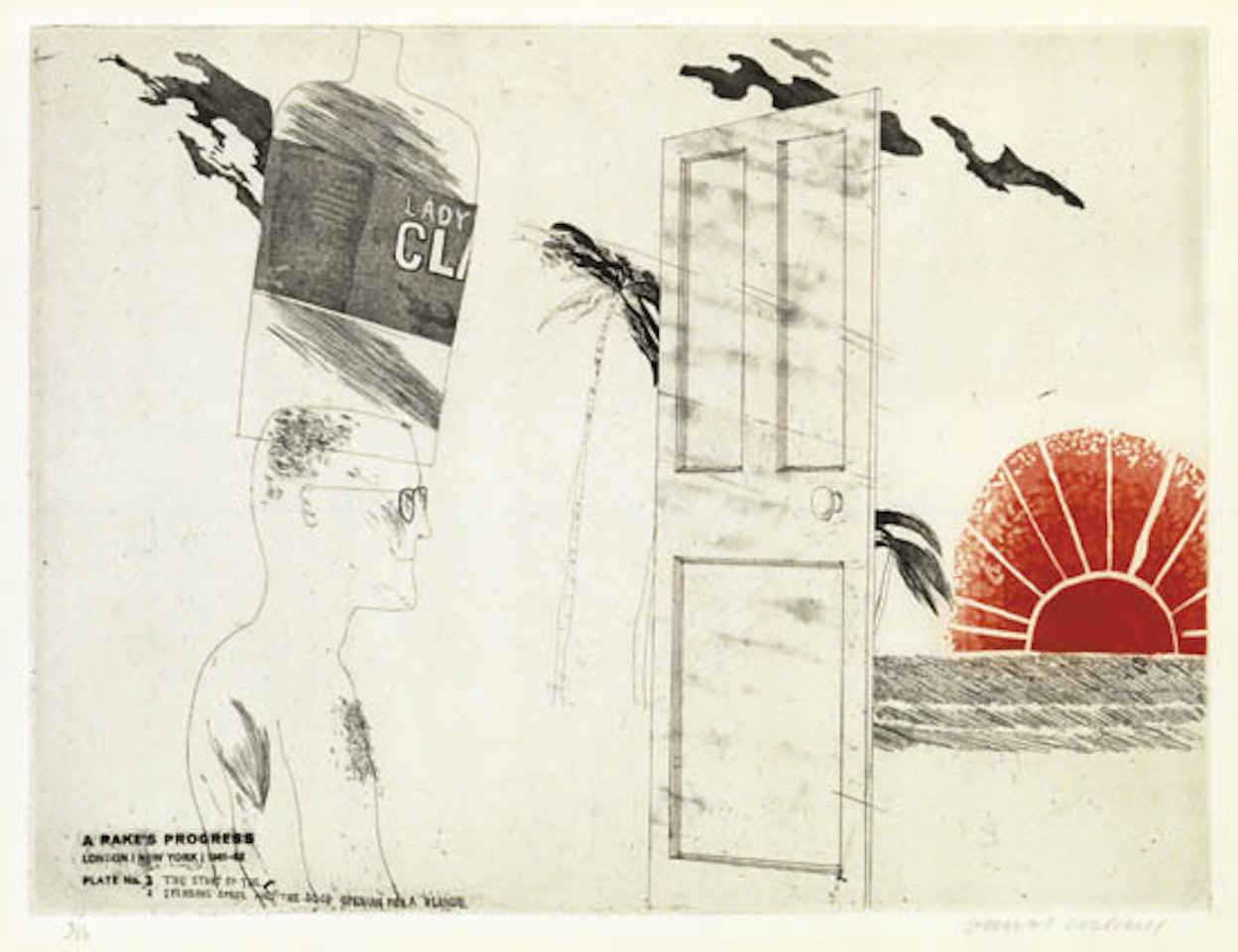 The Start of the Spending Spree and the Door Opening for a Blonde by David Hockney