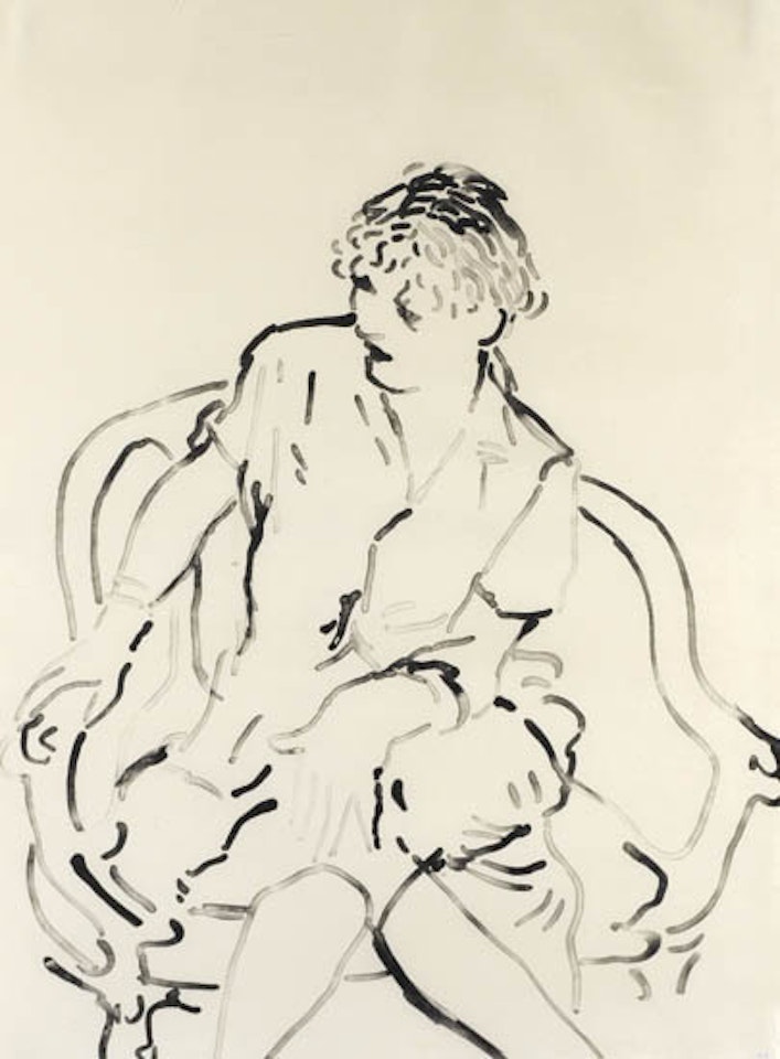 Celia Inquiring by David Hockney