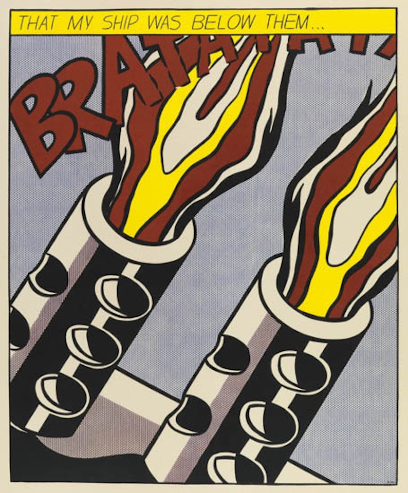 As I Opened Fire by Roy Lichtenstein