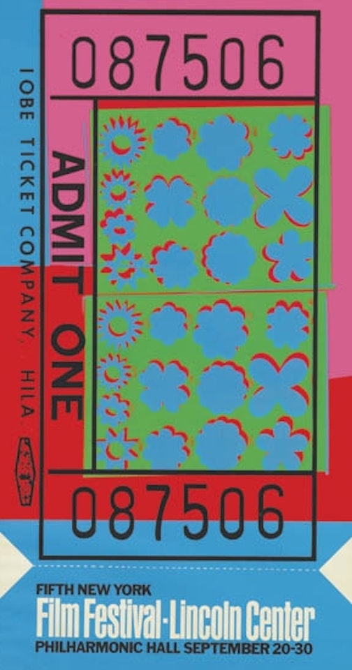 Lincoln Center Ticket by Andy Warhol