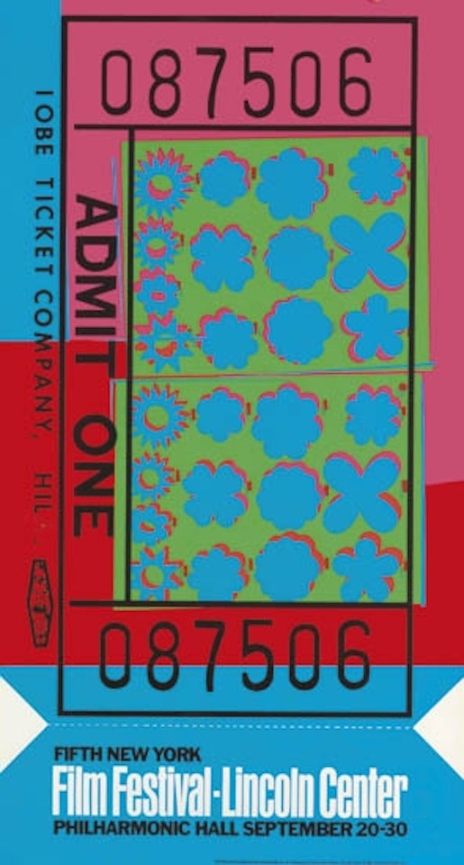 Lincoln Center Ticket by Andy Warhol