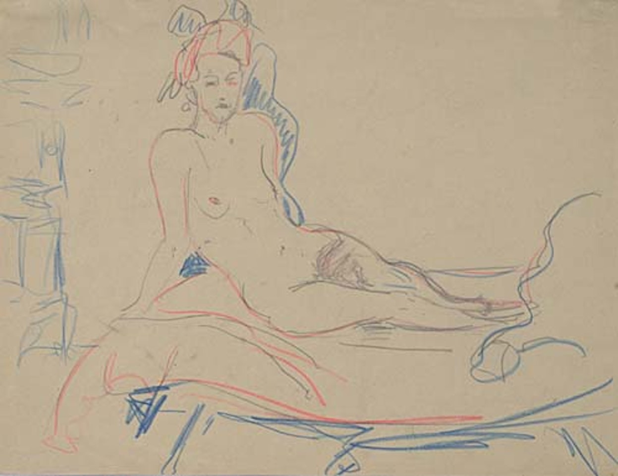 Nakte auf Lager by Ernst Ludwig Kirchner