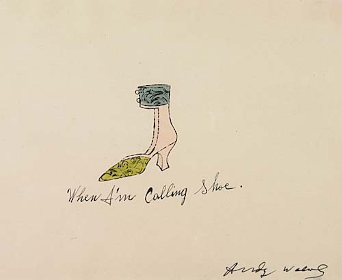 When I'm Calling Shoe by Andy Warhol