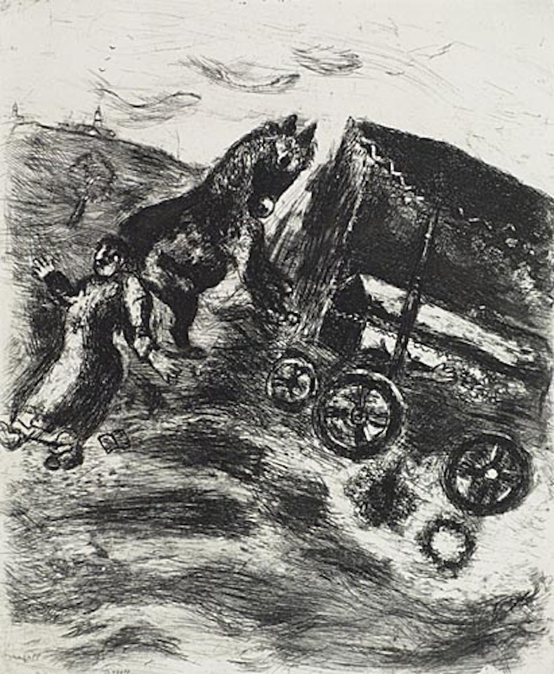 Group of 6 etchings from the Fables by Marc Chagall