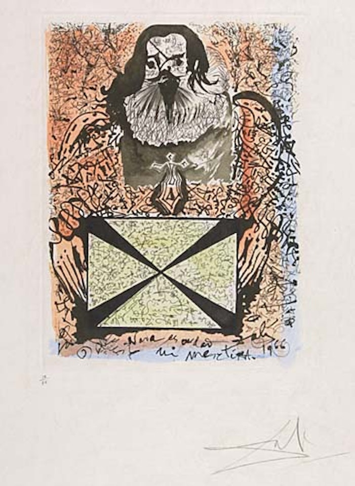 Portrait aux Signatures by Salvador Dali