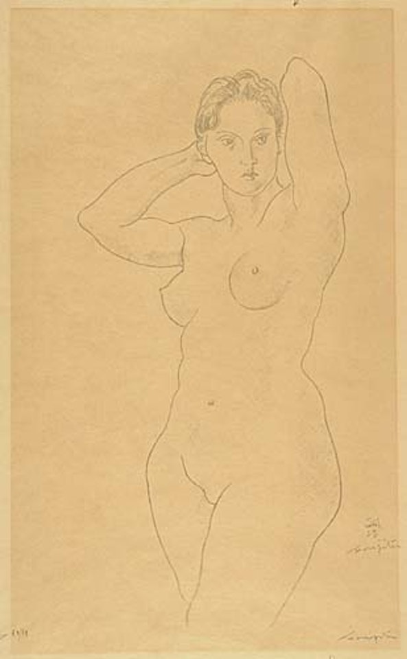 Femme Nue Debout by Leonard Tsuguharu Foujita