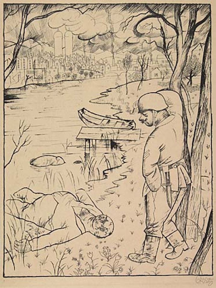L'angelus à Munich by George Grosz