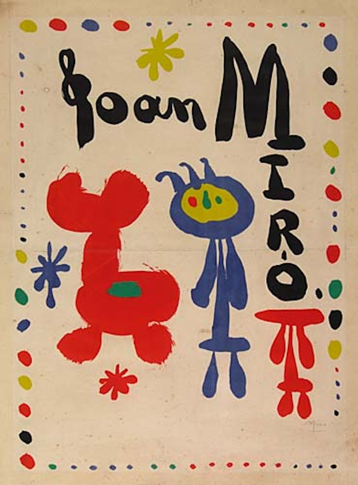 Galerie Maeght Exhibition 1948 by Joan Miró