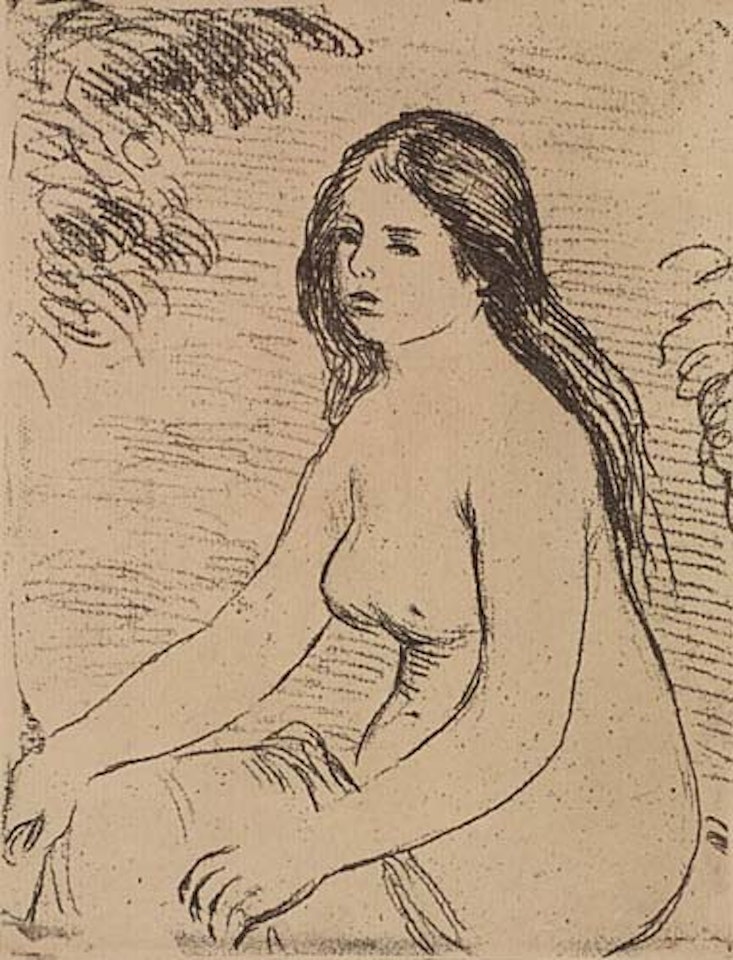 Femme nue assise by Pierre-Auguste Renoir
