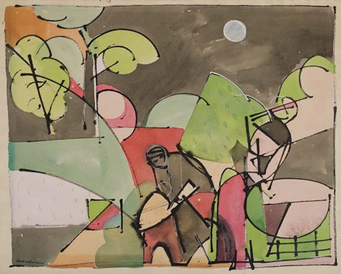 Untitled (Workers in a Field) by Romare Bearden