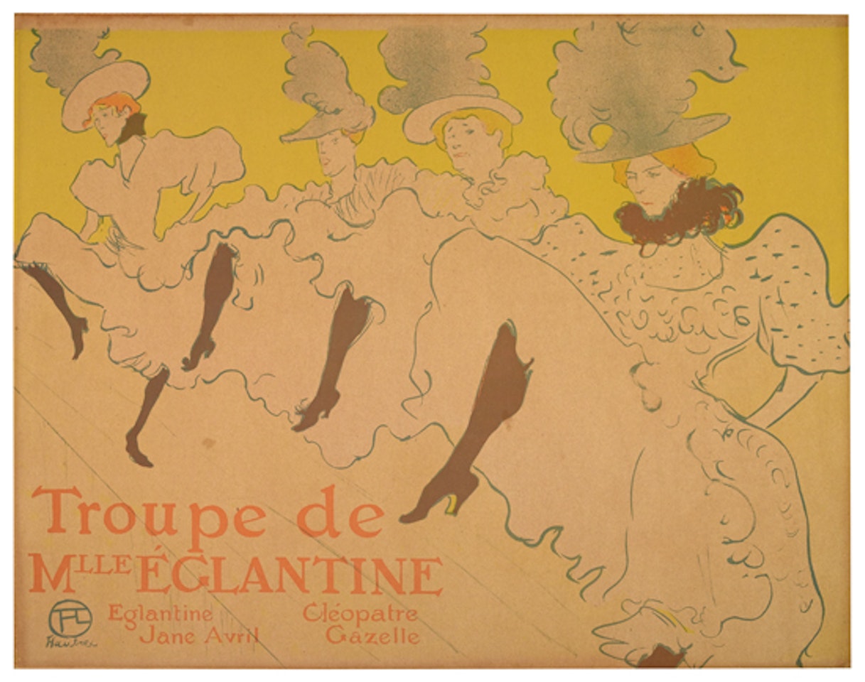 La Troupe de Mademoiselle Eglantine by Henri de Toulouse-Lautrec