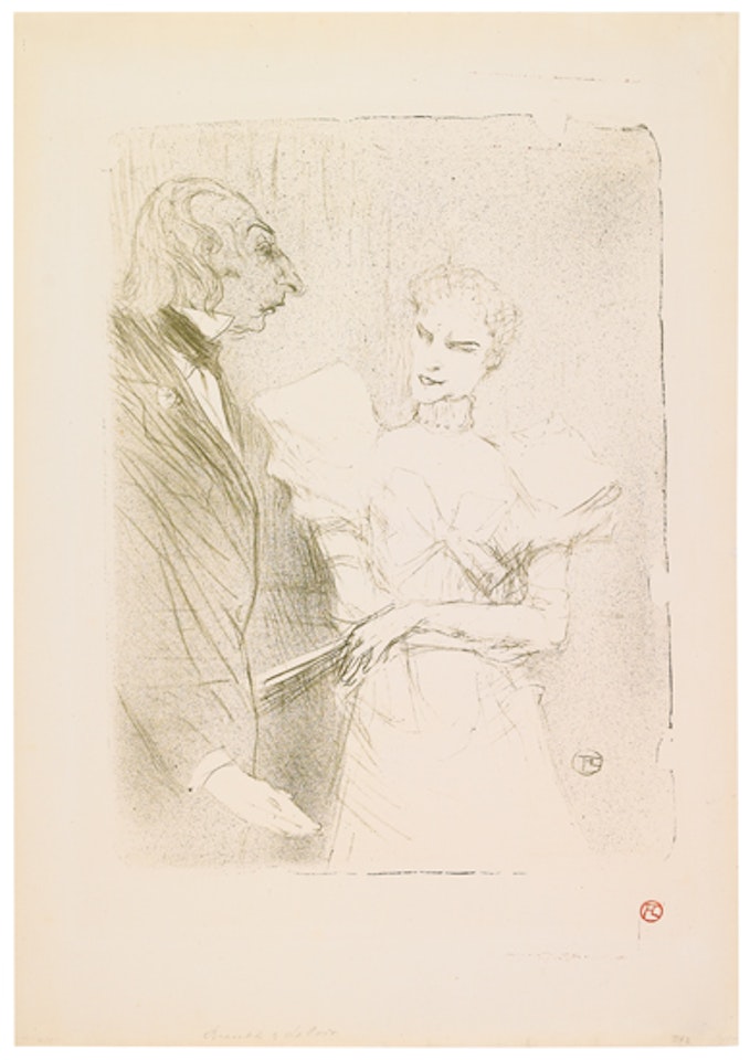 Brandès et Leloir, dans Cabotins by Henri de Toulouse-Lautrec