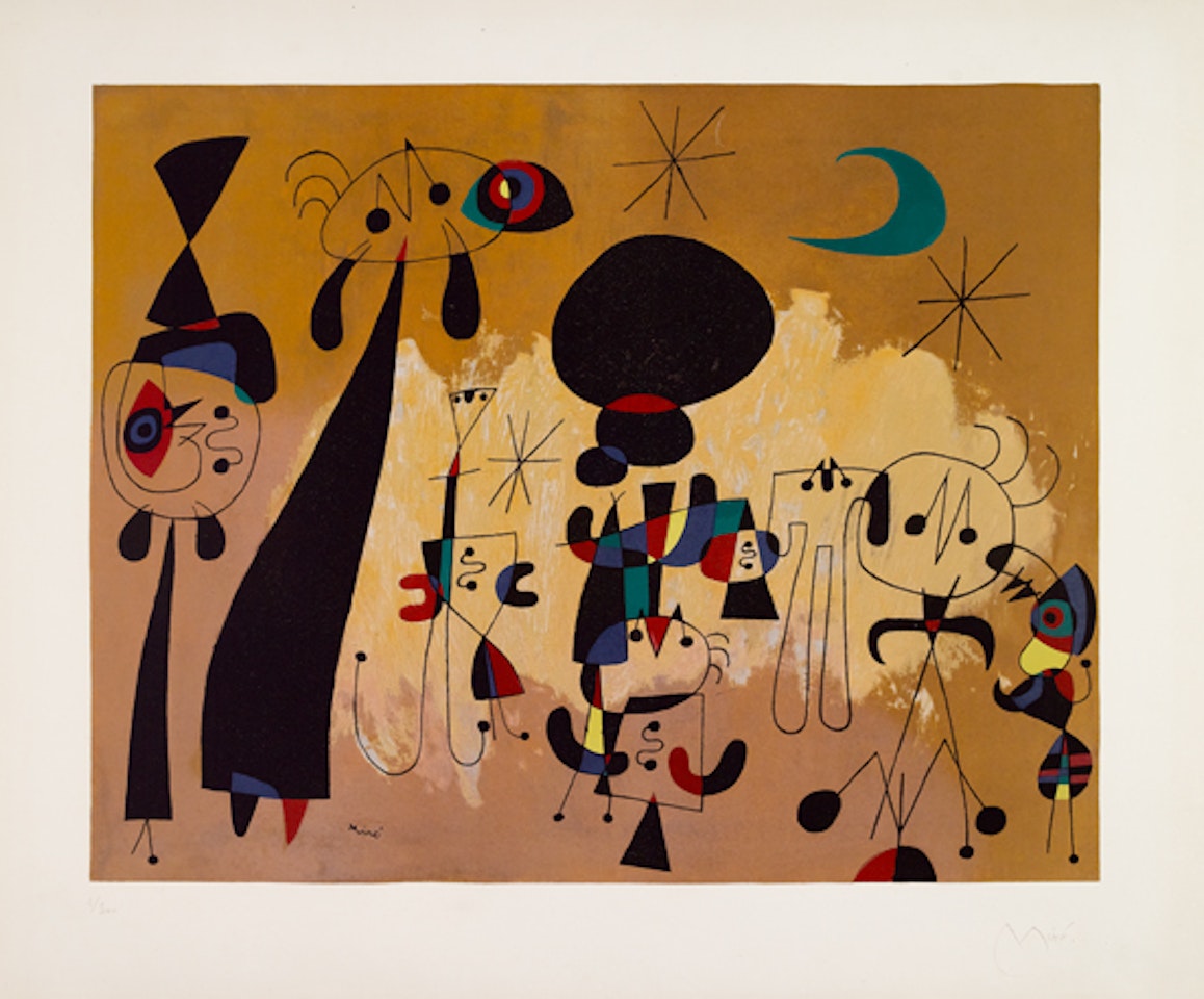 Femme, Lune, Etoile by Joan Miró