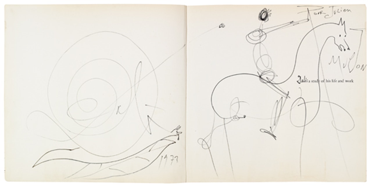Snail and Horse by Salvador Dali