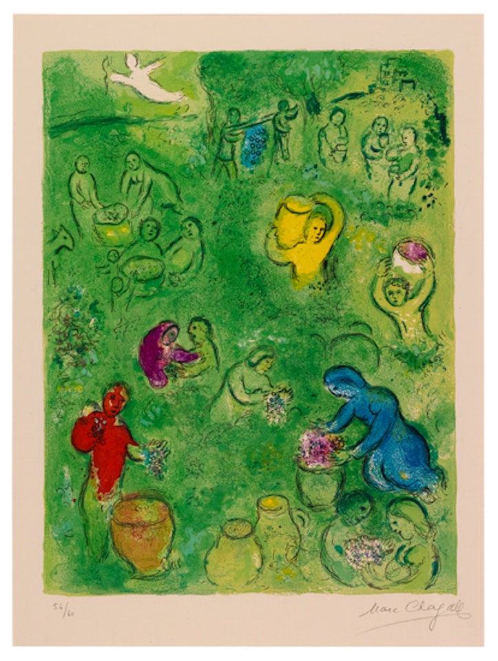 Les Vendages by Marc Chagall