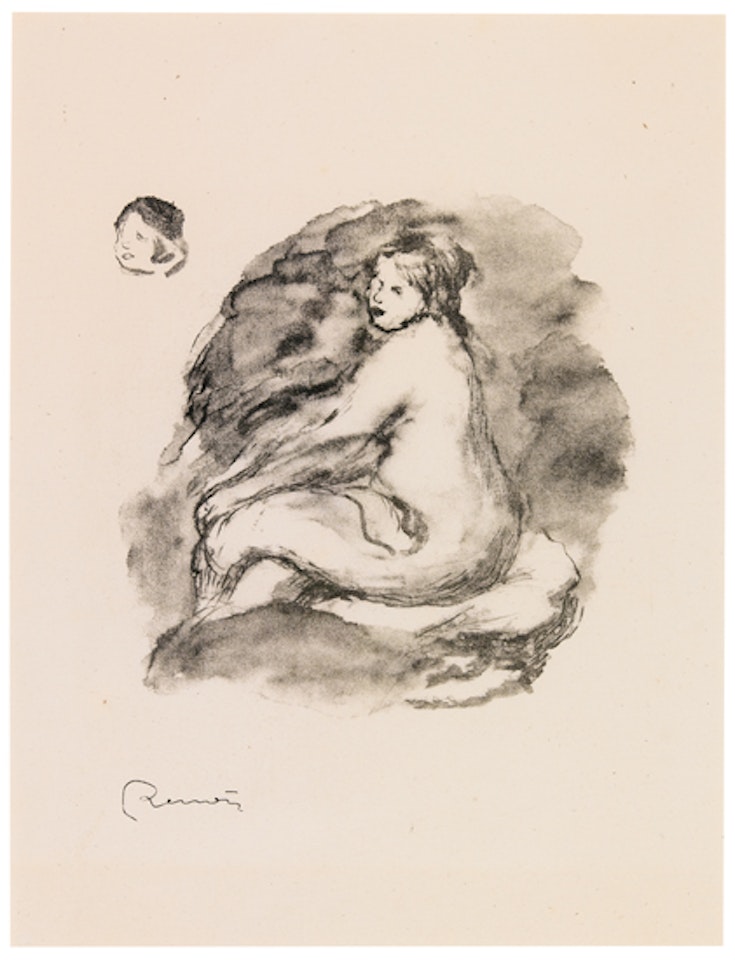 Étude de femme nue, assise, variante by Pierre-Auguste Renoir
