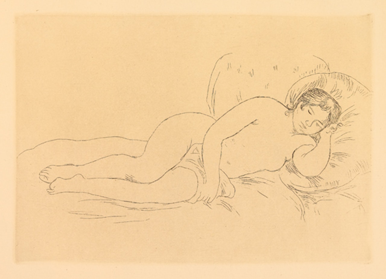 Femme nue couché , 2e planche by Pierre-Auguste Renoir