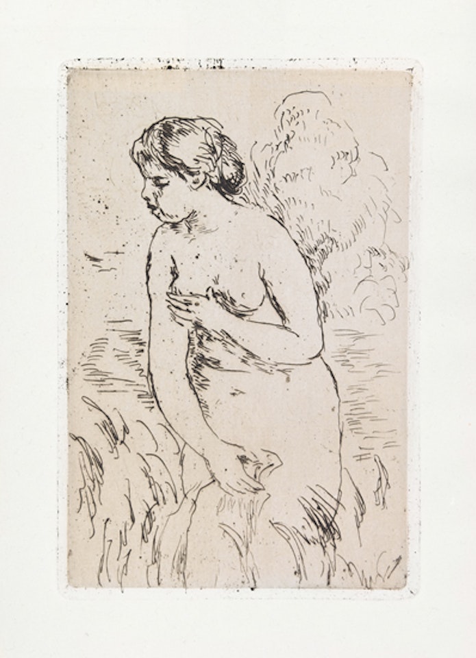 Baigneuse debout, à mi-jambes by Pierre-Auguste Renoir