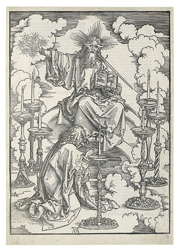 The vision of the seven candlesticks (Bartsch 62; Meder 164) by Albrecht Dürer