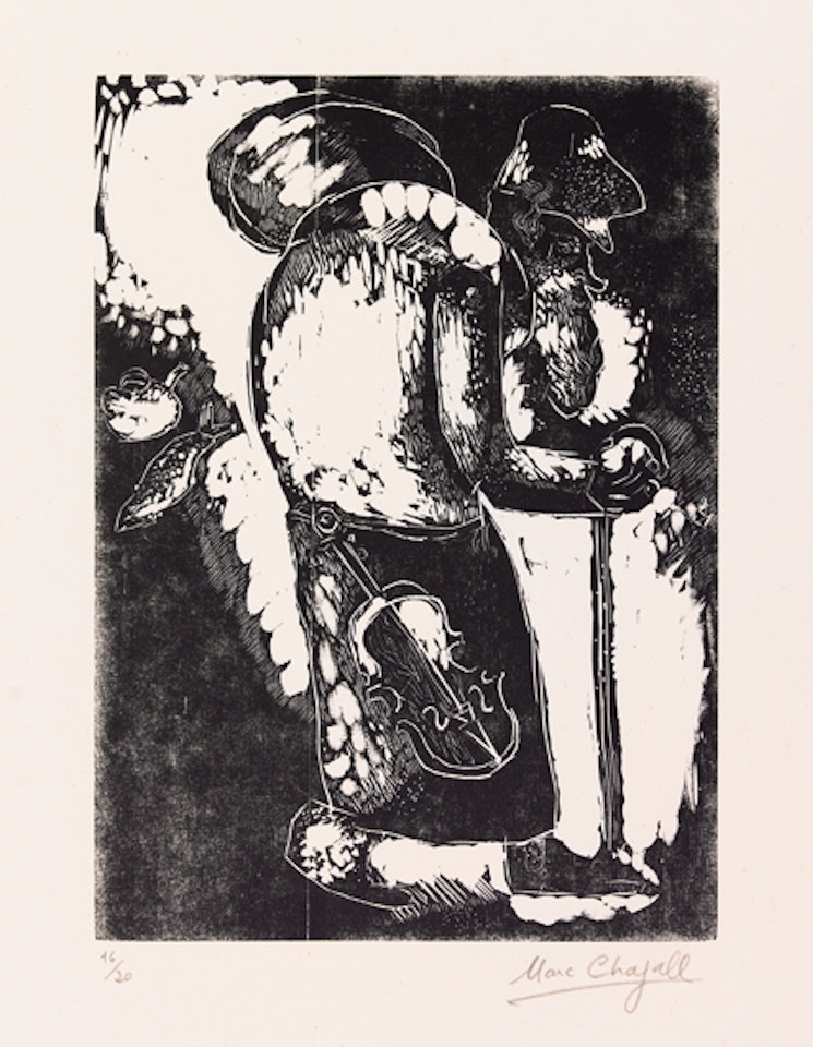 L'Homme au sac by Marc Chagall
