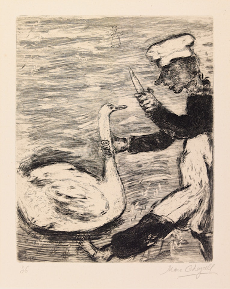 Le Cynge et le Cuisinier by Marc Chagall