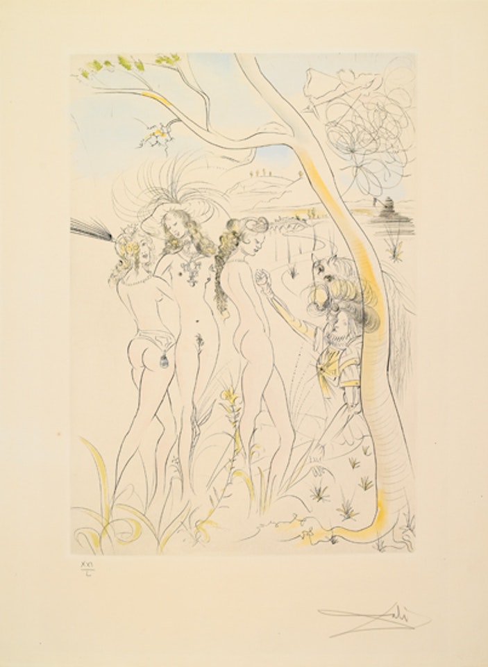 Le Jugement de Paris by Salvador Dali