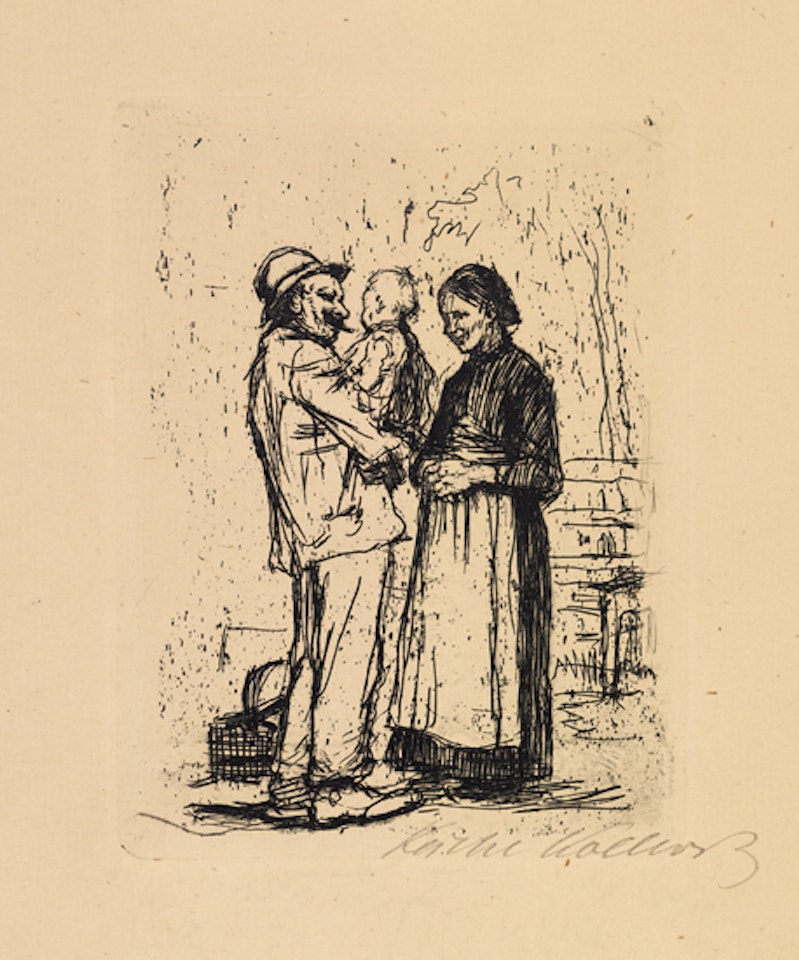 Begrüssung by Kathe Kollwitz