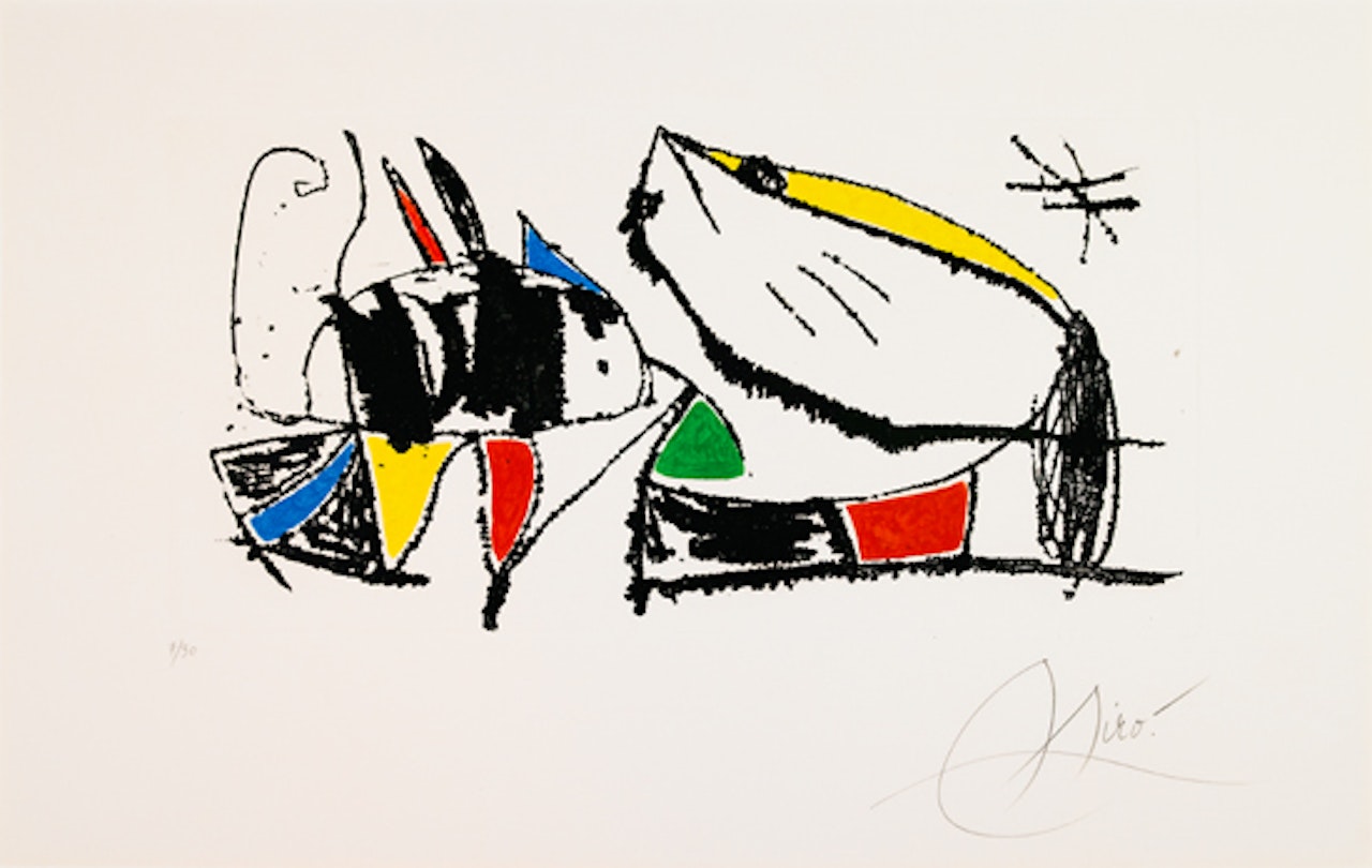 Les Scarabees II by Joan Miró