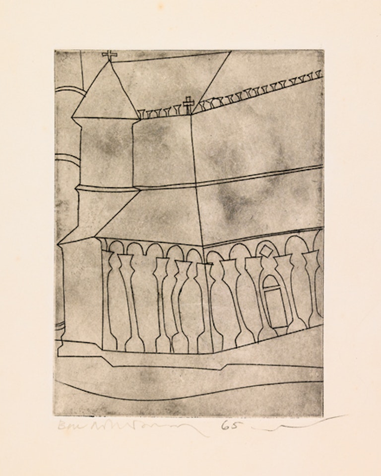 Fragment of a Tuscan Cathedral by Ben Nicholson, O.M.